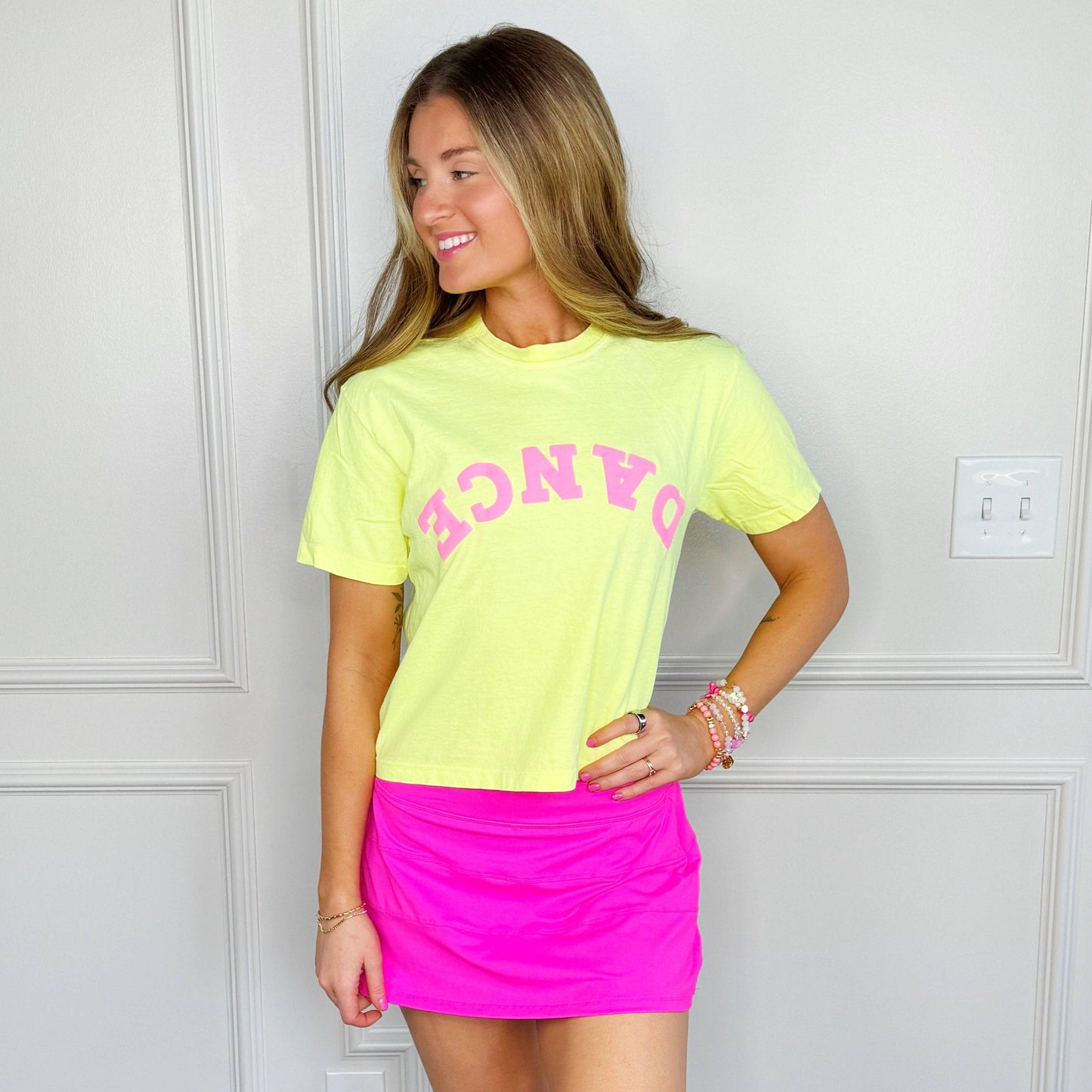 Upside-Down Puff Dance Crop Tee