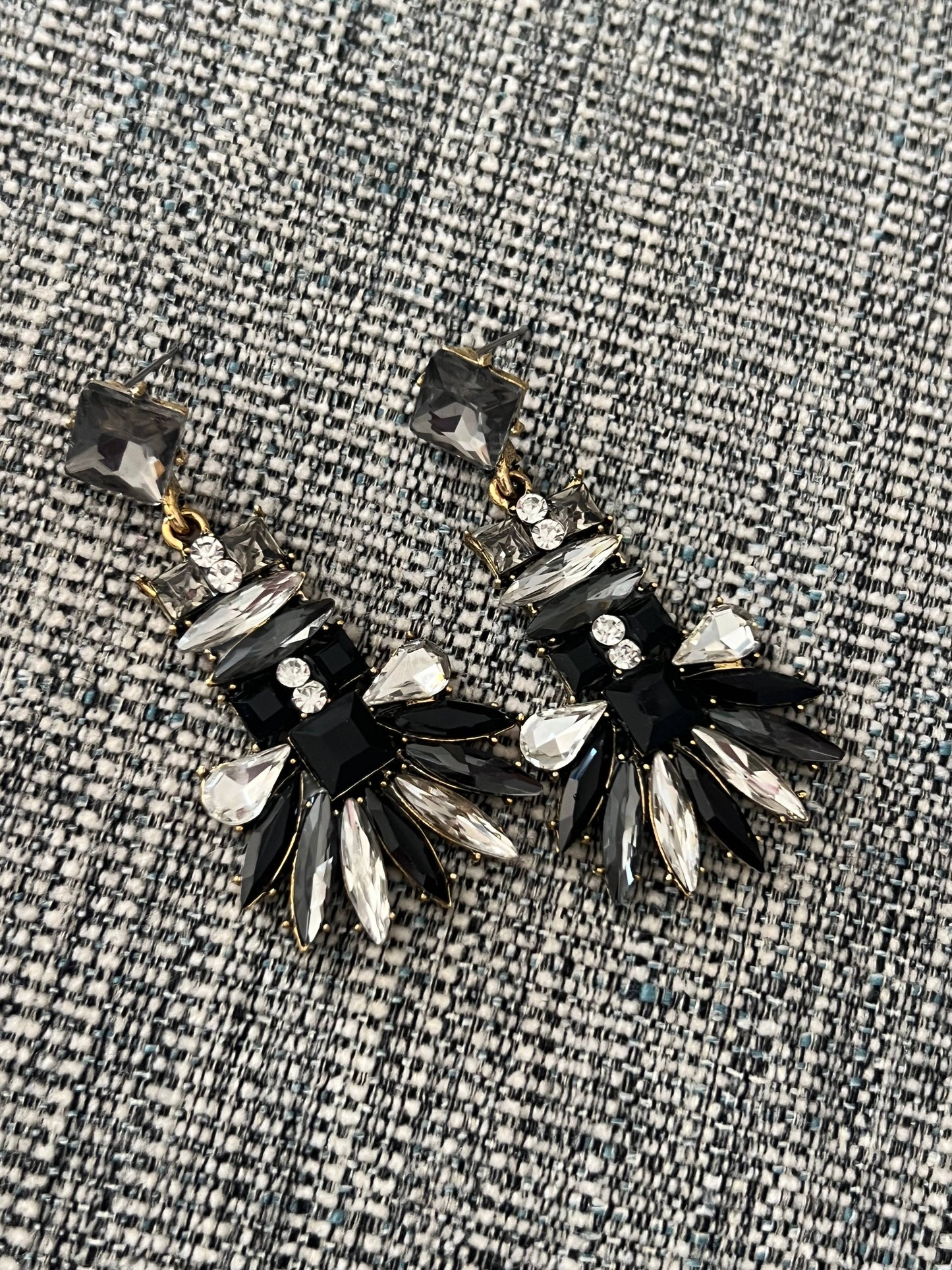 Black Drop Earrings