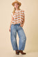 Pumpkin Print Sleevless Sweater Knit Top
