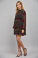 Floral Burnout Button Front Dress