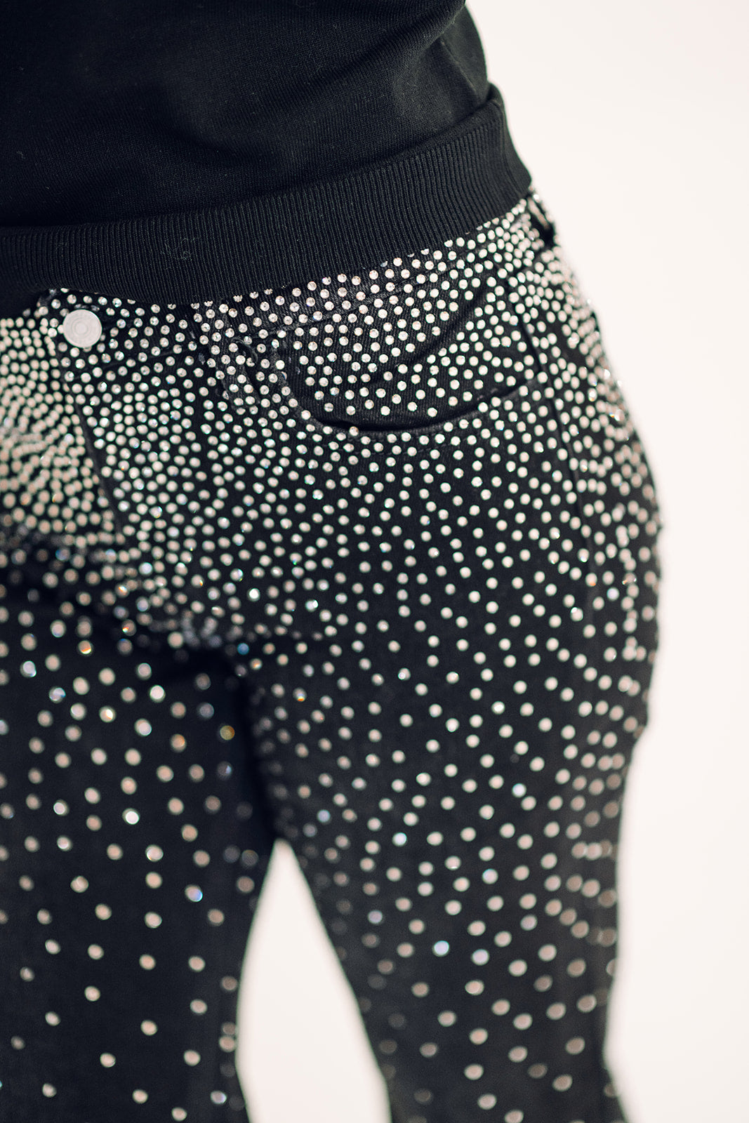 High Rise Sparkle Denim