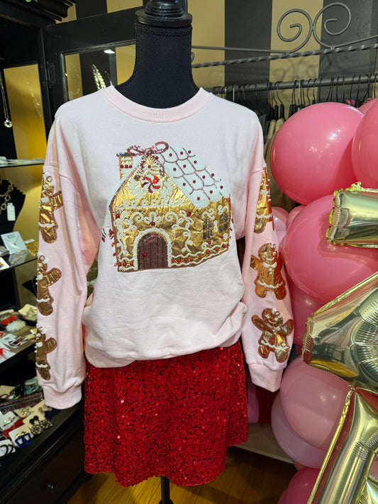 Pink Gingerbread Sweatshirt