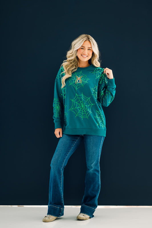 Glowing Web Glam Sweatshirt