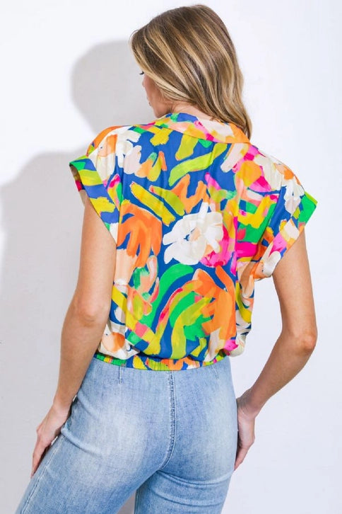 Printed Coastal Top