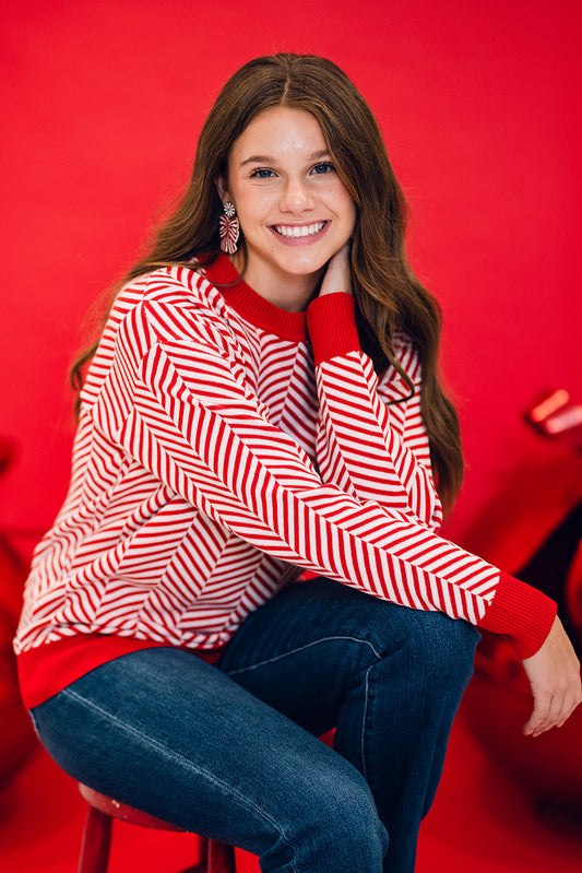 Red & White Christmas Sweater