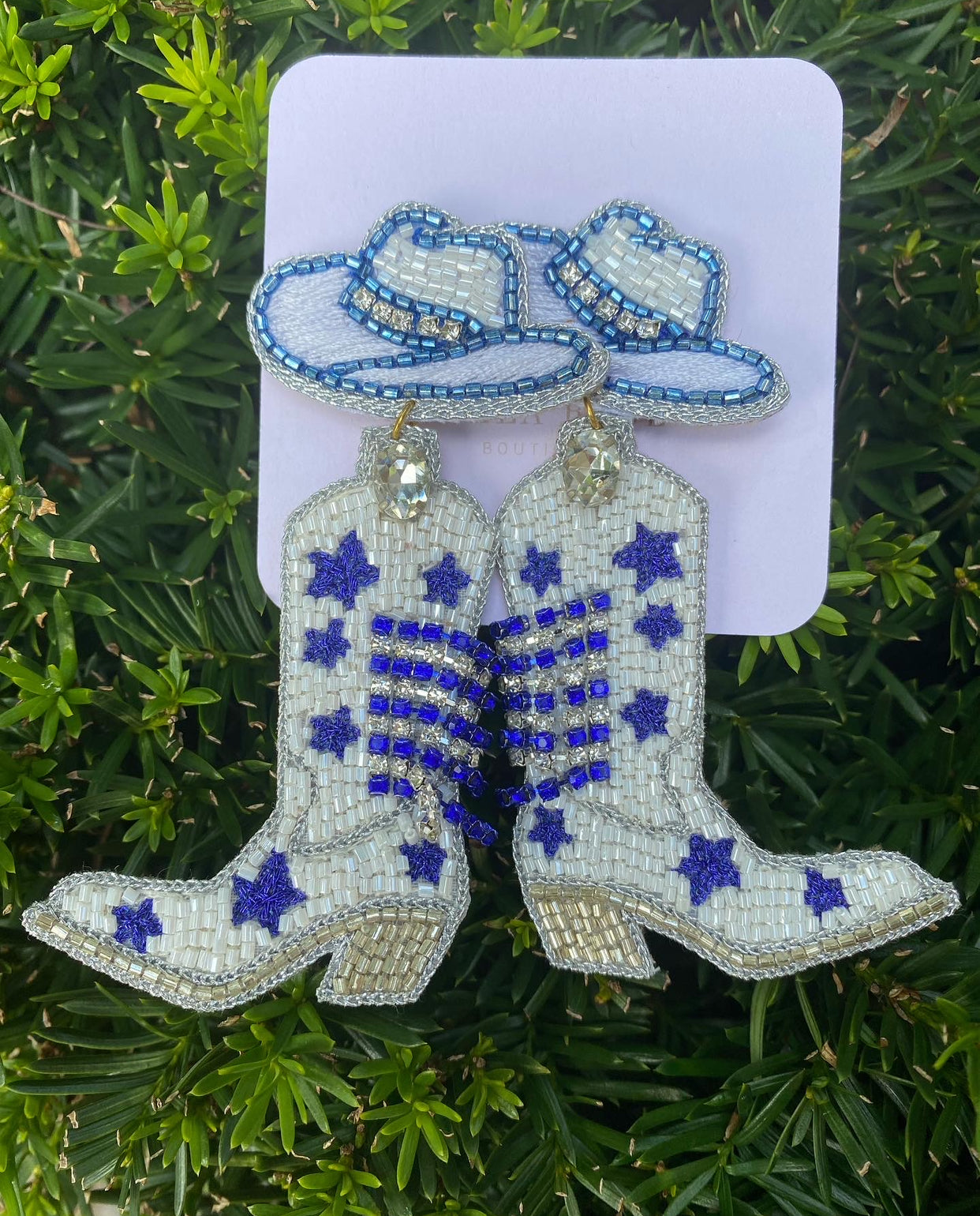 Beaded Boots Earrings