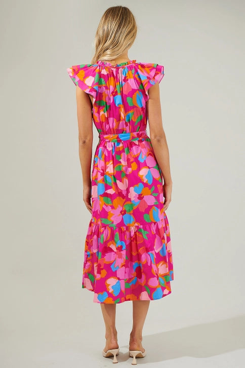 Daphne Floral Midi Dress