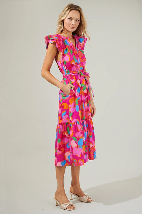 Daphne Floral Midi Dress