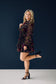 Floral Burnout Button Front Dress