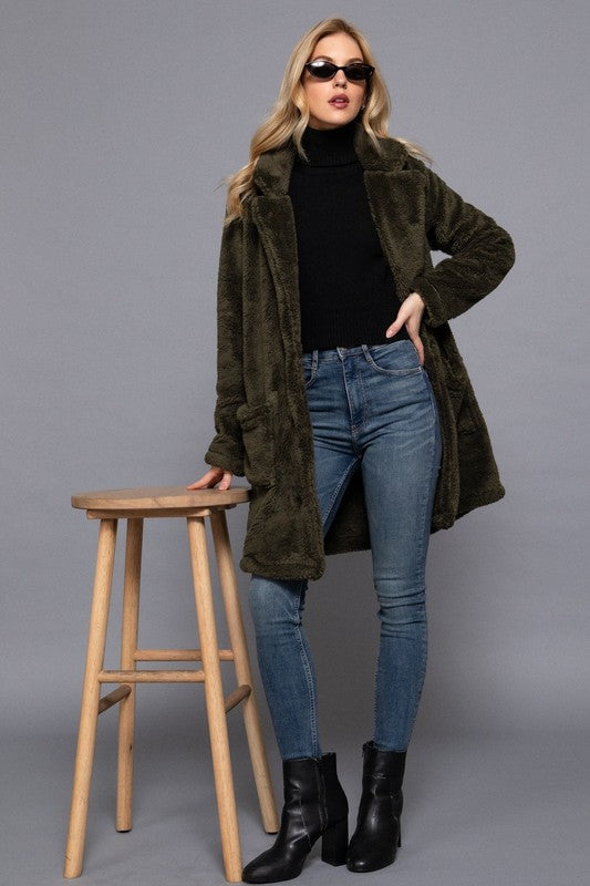 Faux Fur Teddy Sherpa Coat