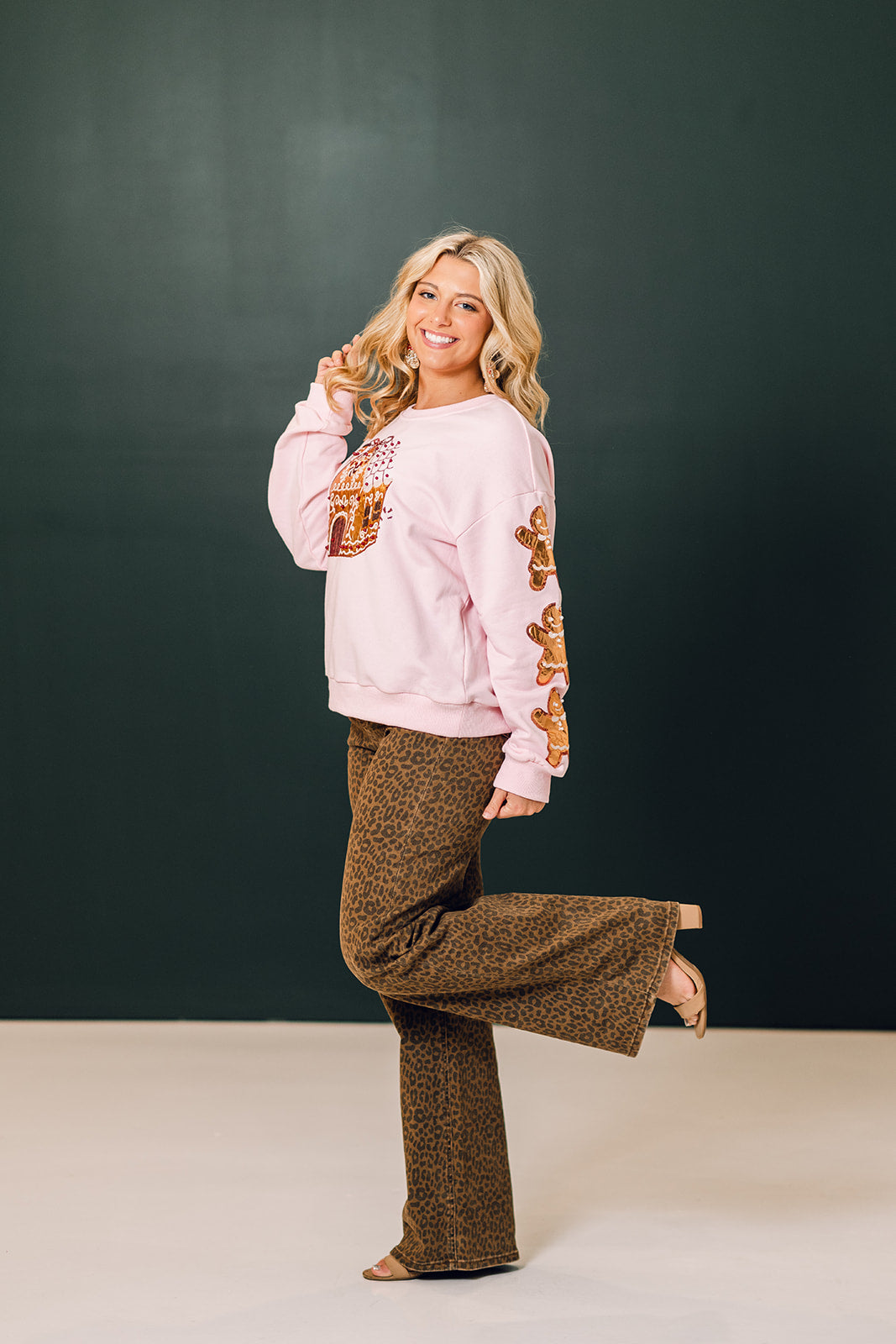 Pink Gingerbread Sweatshirt