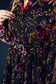 Floral Burnout Button Front Dress