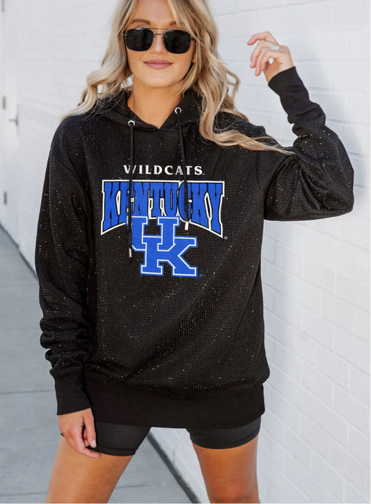 KY Wildcats Shimmer All Over Hooded Sweatshirt