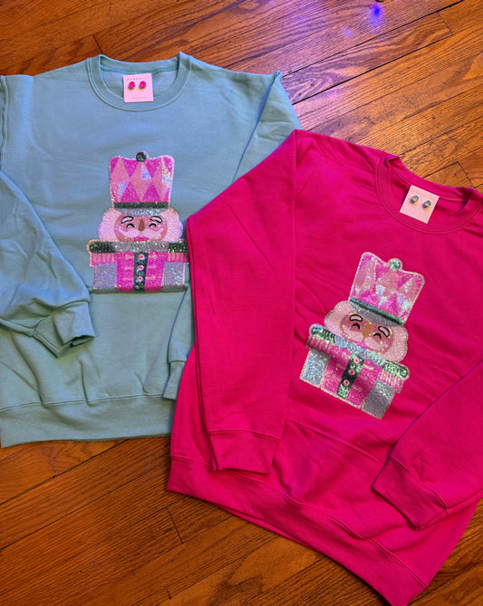Nutcracker Sequins Christmas Sweatshirt