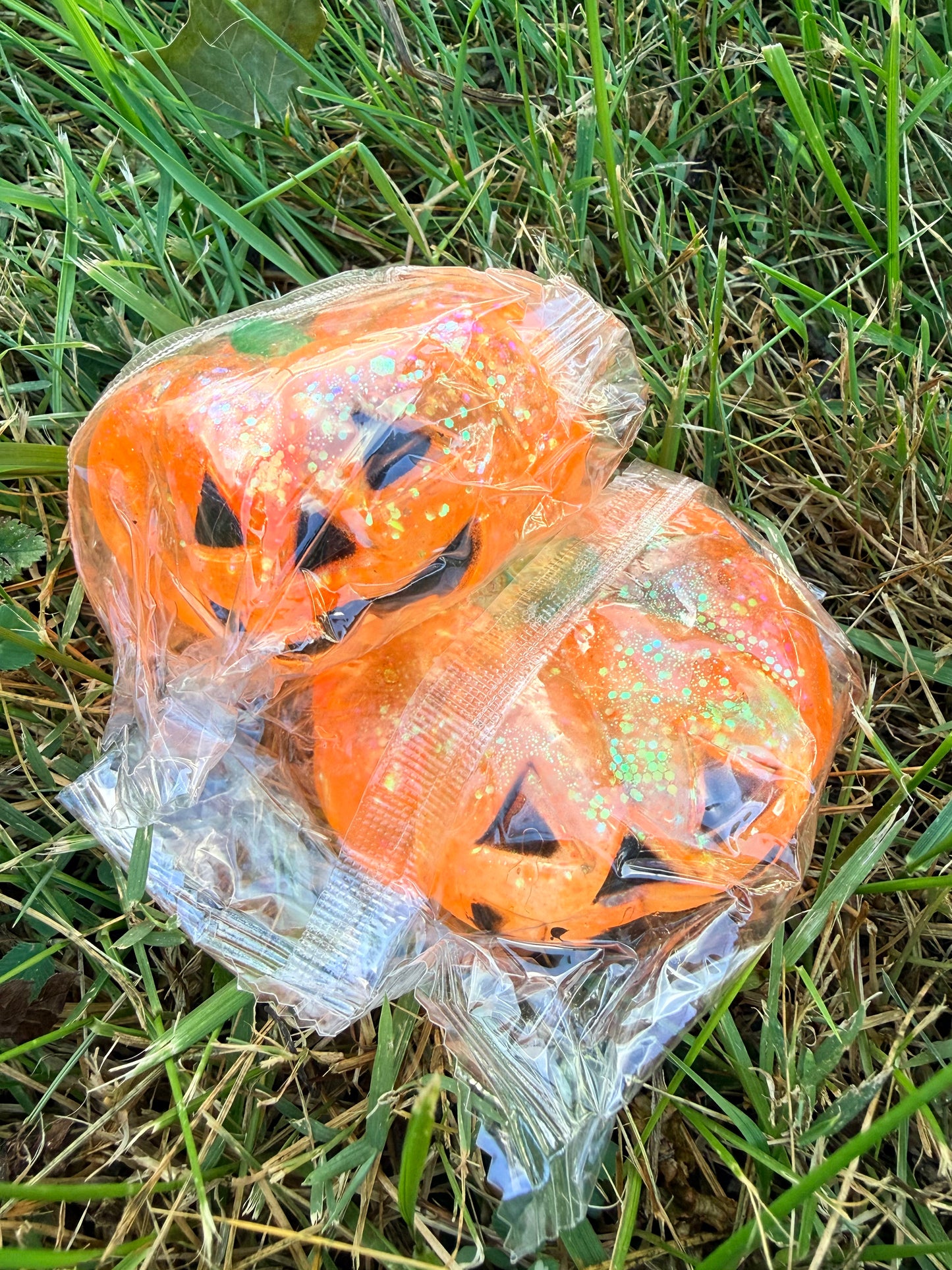 Pumpkin Glitter Squishy