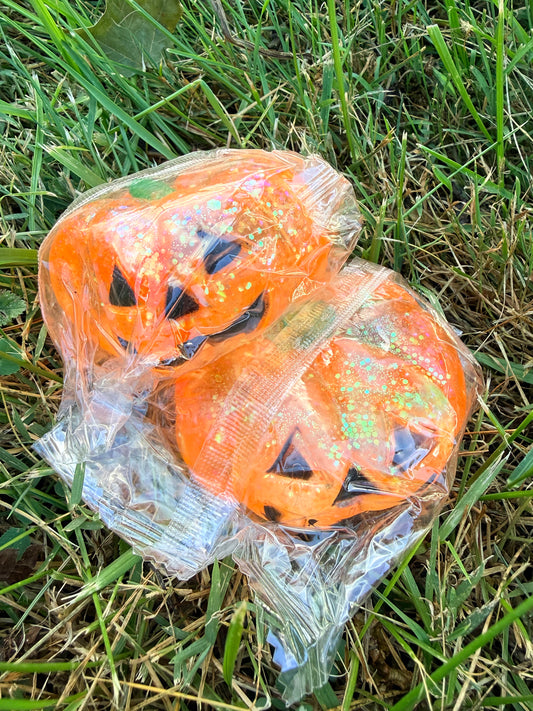 Pumpkin Glitter Squishy