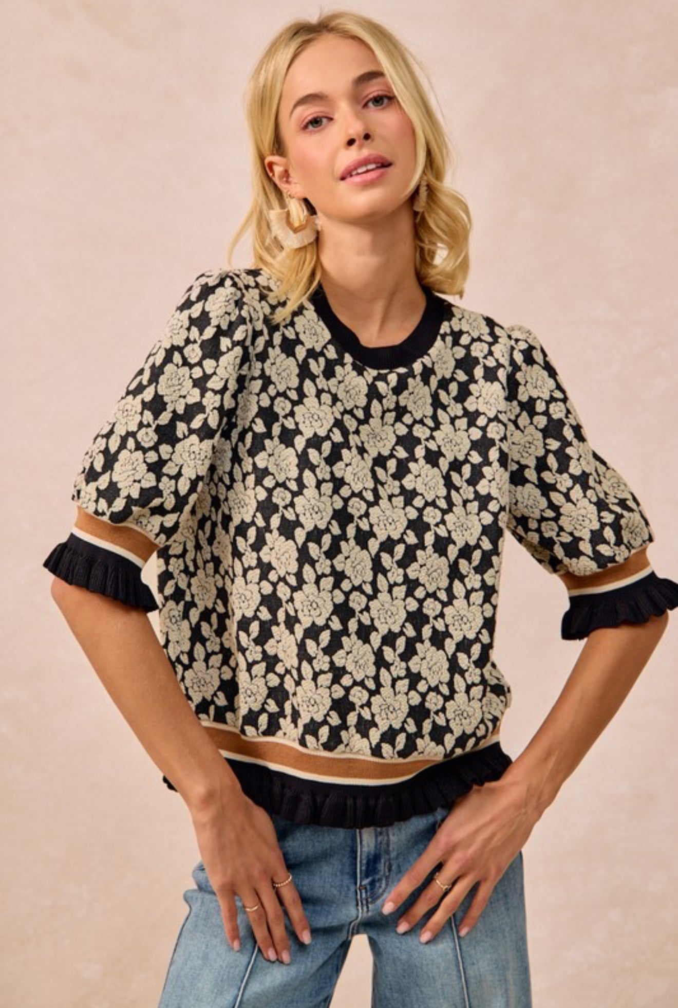 Textured Knit Top