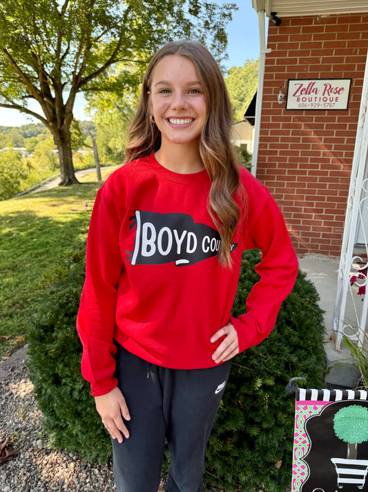 Boyd County Pennant Crewneck