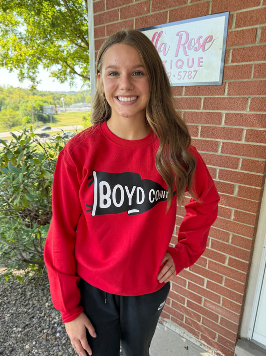 Boyd County Pennant Crewneck