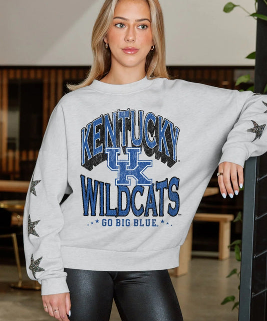 KY Wildcats Embellished Crew Sweatshirt