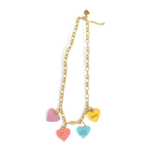 Conversation Hearts Necklace