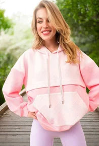 PINK COMBO HOODIE