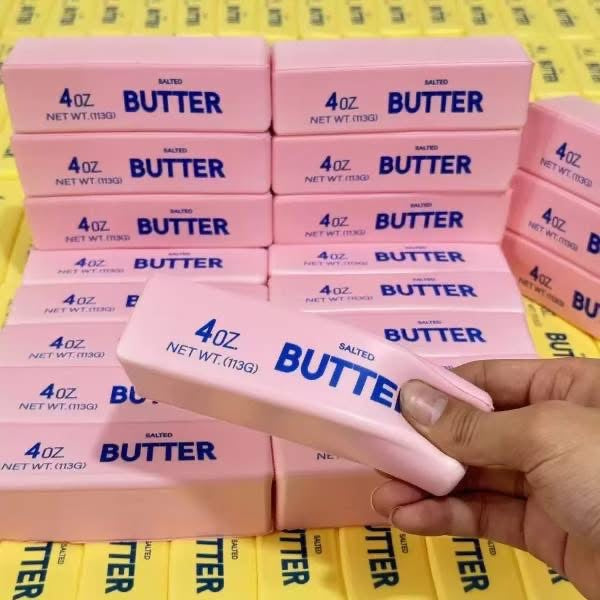 Squishy Pink Butter Toy