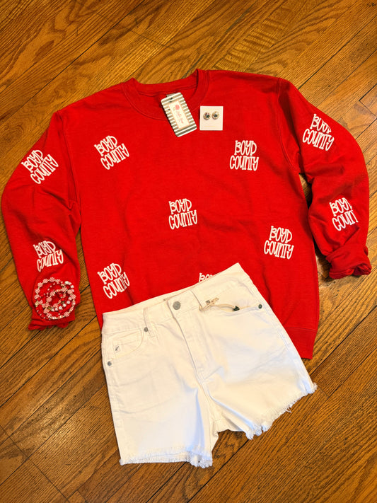 Boyd County Spirit Puff Scattered Crewneck