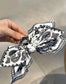 Black & White Bow Hair Clip