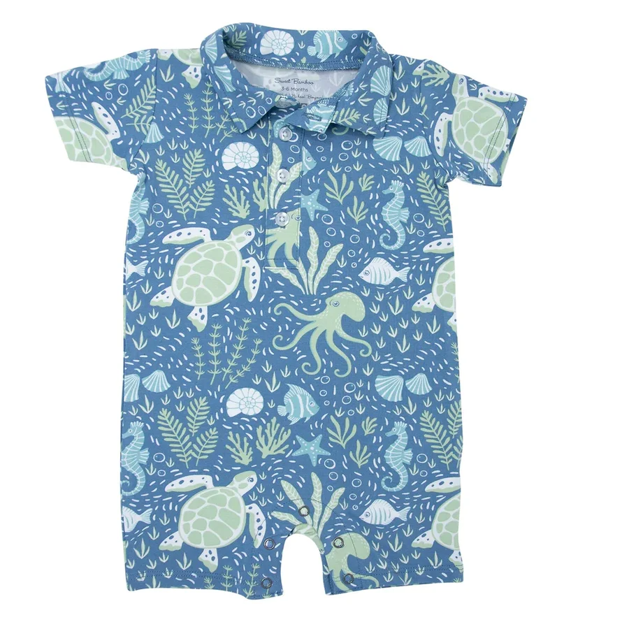 Polo Romper Under The Sea