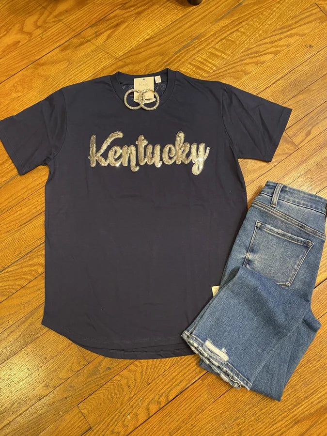 KENTUCKY SEQUIN TEE