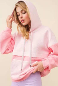 PINK COMBO HOODIE