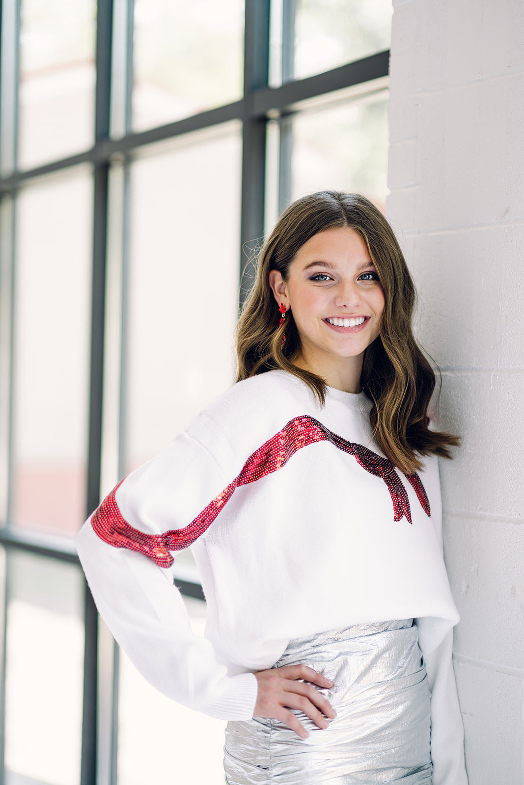 Christmas Gift Bow Sweater