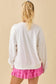 Ribbon Bow Football Patchwork Sweatshirt