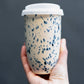 Orchid Ceramic Travel Mug – 12oz with Lid & Sleeve