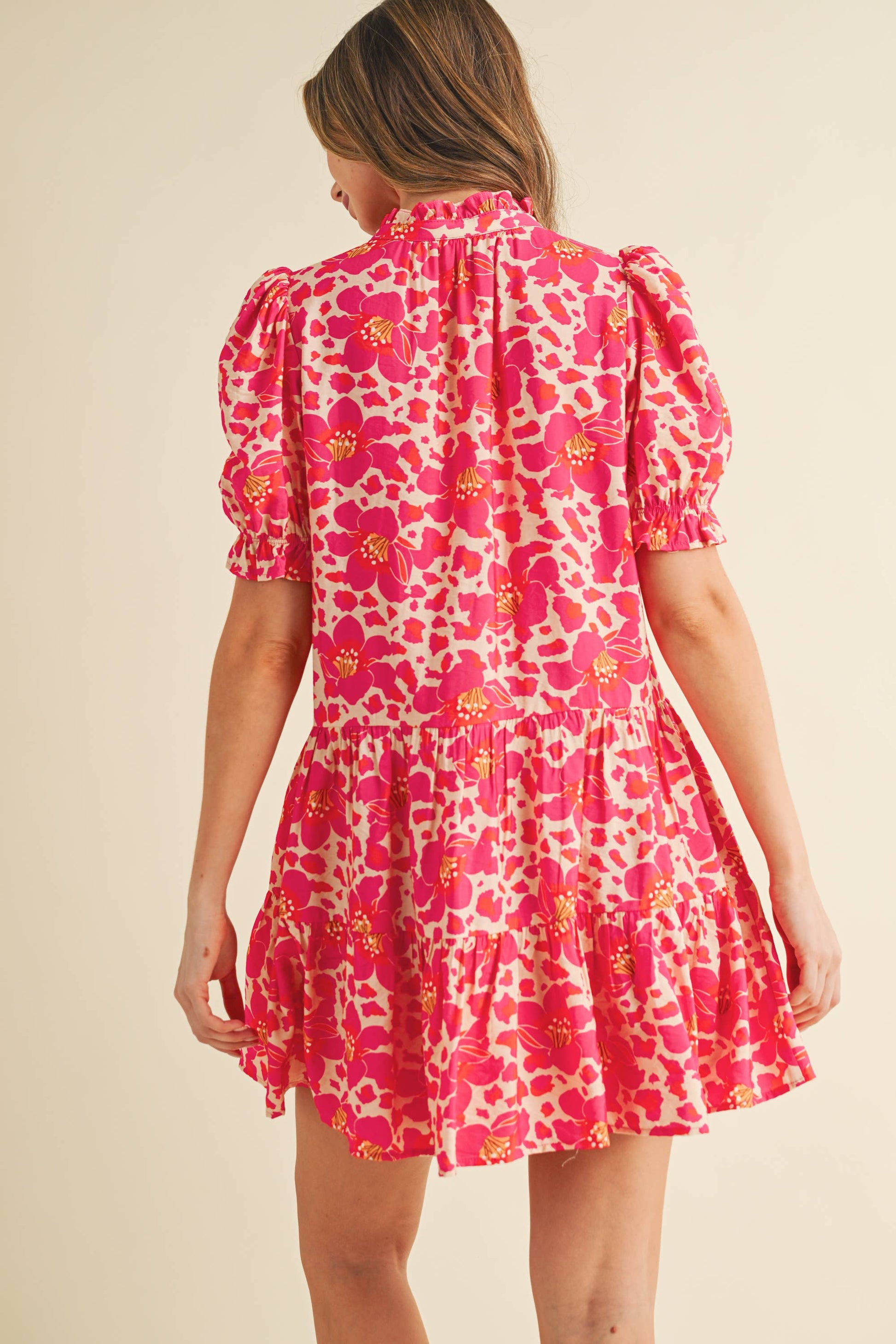 floral button down mini dress Floral Print Button Down Front Mini Dress – Zella Rose Boutique