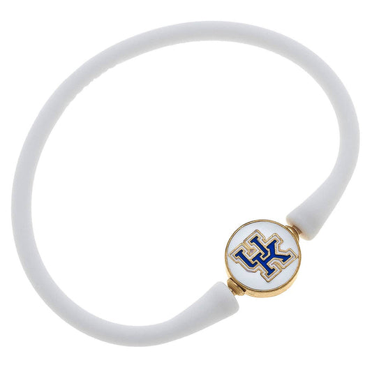 Kentucky Wildcats Enamel Silicone Bali Bracelet in White