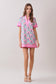 Colorful Floral Print Shift Dress