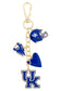 Kentucky Wildcats Heart Cluster Bag Charm