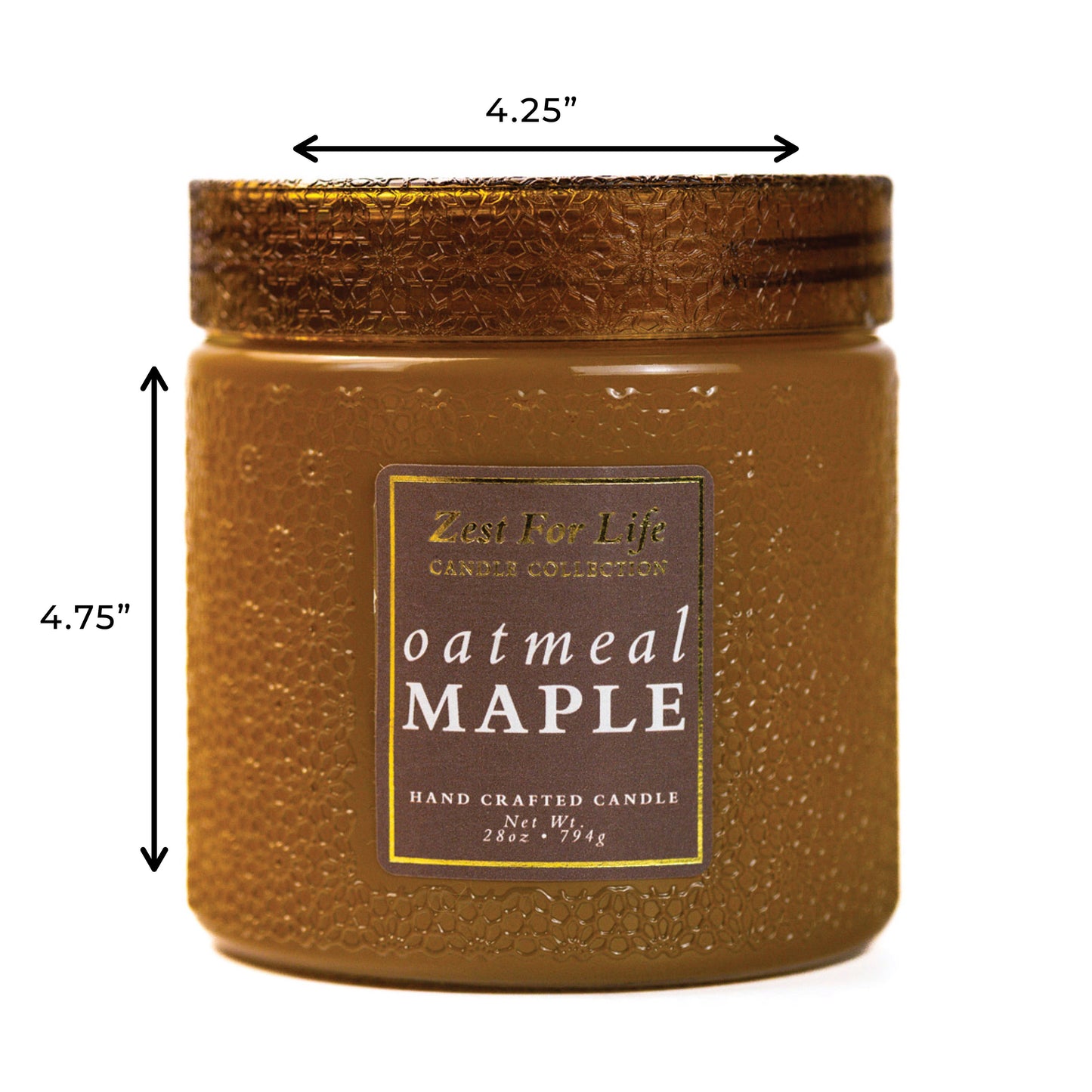 Zest For Life Candle (28oz.) - Oatmeal Maple