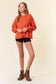 Burnt Orange Oversized Sweatshirt