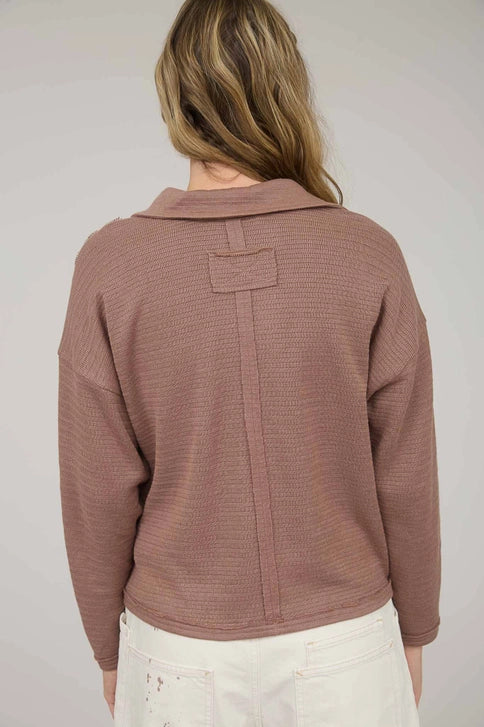 Exposed Seam Knit Top