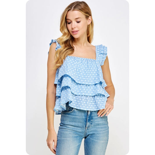 Tiered Ruffle Tank Top