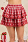 Plaid Ruffle Skort