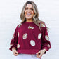 Maroon and Gold Football Sweatshirt