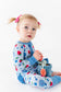 Berry Patriotic Convertible Footies with Ruffle