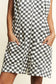 Checkered Print Shorts Romper