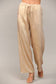 Gold Metallic Wide Leg Pant