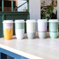Grapefruit Ceramic Travel Mug – 16oz with Lid & Sleeve