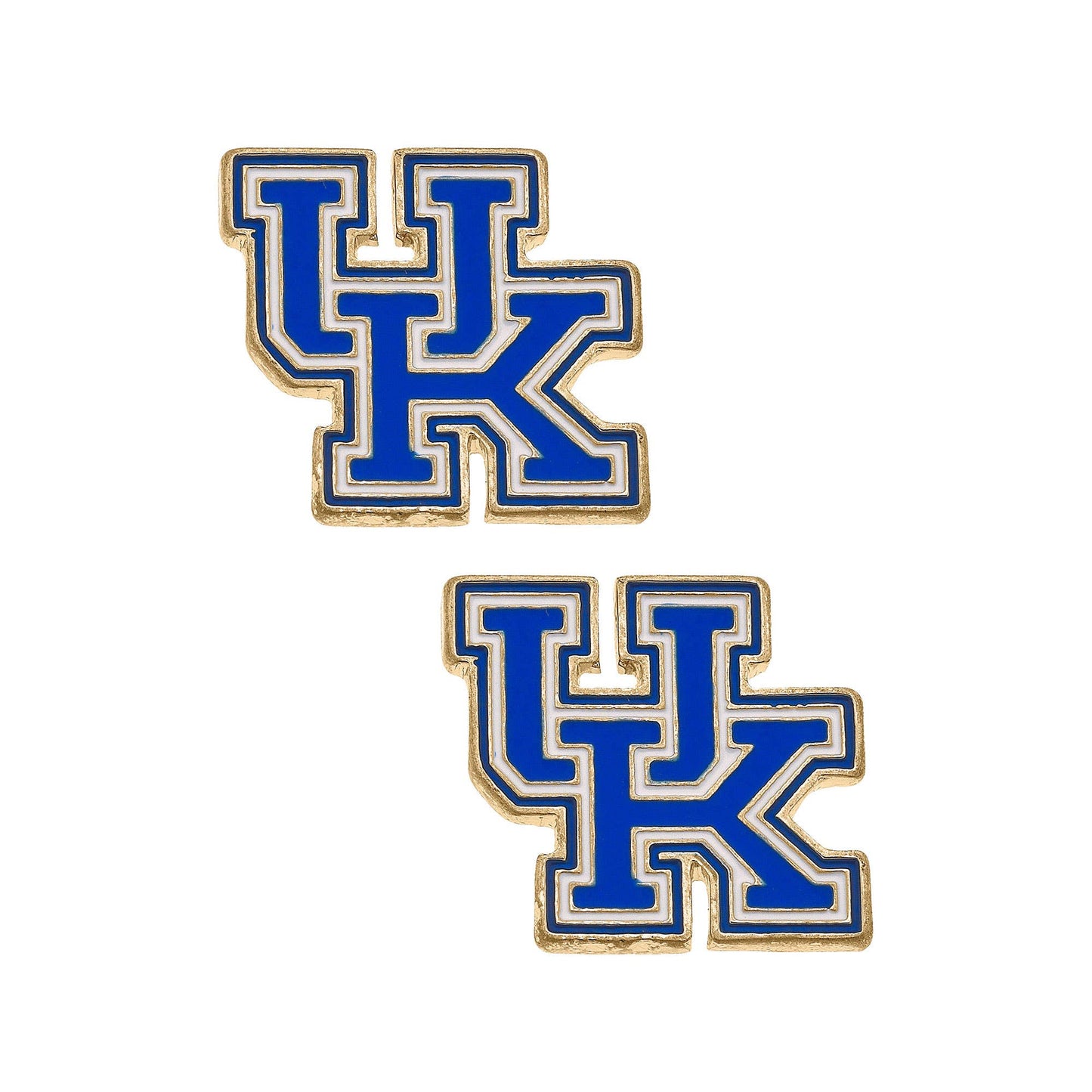 Kentucky Wildcats Enamel Logo Stud Earrings